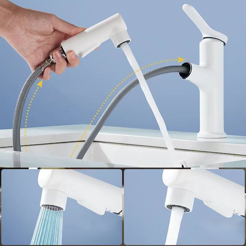 Frendorf | Moderner Waschbecken Wasserhahn Einfarbig Kupfer Waschbecken Wasserhahn für Badezimmer