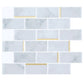 Frendorf | Mosaikfliese Peel & Stick Fliese PVC Küchenrückwand Peel and Stick Wandfliese