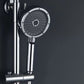 Frendorf | Matt Schwarz Handbrause Modern 3-Strahl Rund Wandmontierte Handbrause