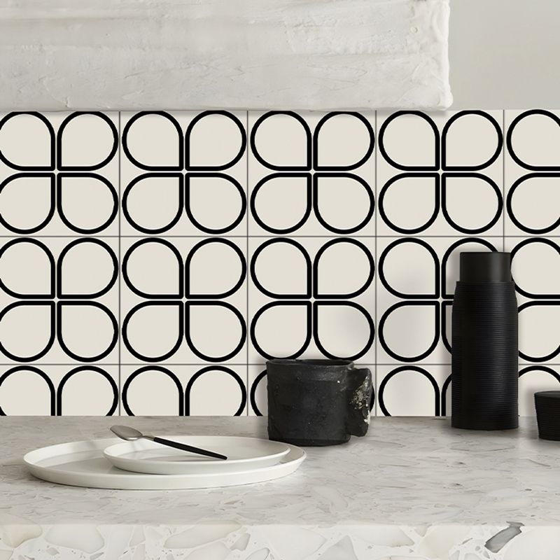 Frendorf | Beige Tone Peel & Stick Fliese Quadrat Muster Druck Einzelne Fliese