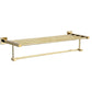 Frendorf | Gold Modernes Badezimmer-Set, Poliertes Gold, 4 Teile, Handtuchhalter, Papierhalter