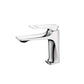 Frendorf | Moderner Badezimmer Wasserhahn Messing Tiefer Bogen Hebelgriff mit Wasserhahn Schlauch