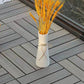 Frendorf | 12" X 12" 4-Slat Quadrat PVC Bodenfliesen Snap-Fit Installation Bodenplattenfliesen