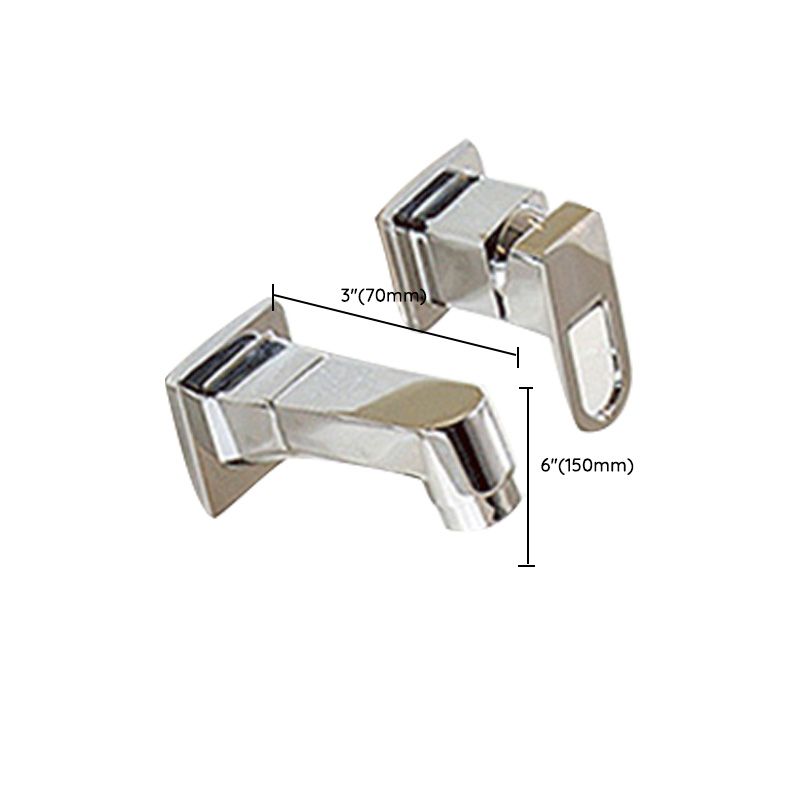 Frendorf | Wandmontierter Wasserhahn Messinghebelgriff Badezimmer Wasserhahn Handbrause