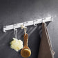 Frendorf | Zeitgenössisches silbernes Metall-Badezimmerzubehör-Set mit Handtuchhalter