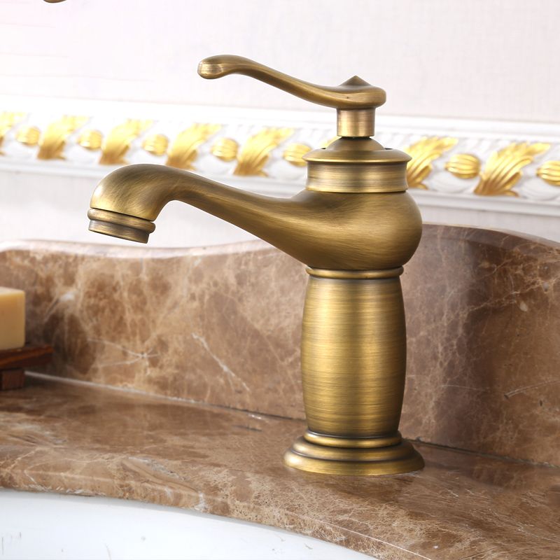Frendorf | Landhaus Breiter Wasserhahn Waschbeckenarmatur mit Hebelgriff