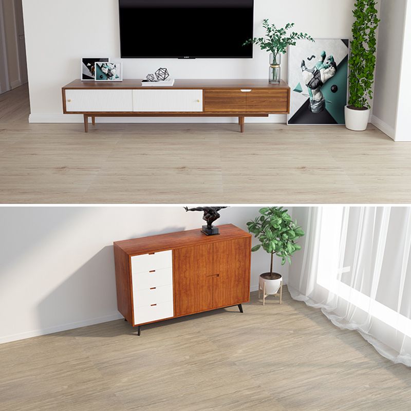 Frendorf | Modernes PVC-Fußbodenbelag Peel and Stick Holzlook geprägte Vinylbodenfliesen