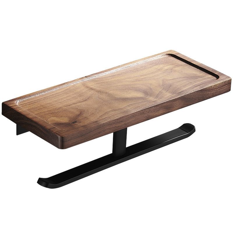 Frendorf | Holz- & Aluminium Badezimmerset Braun Badezimmerzubehörset