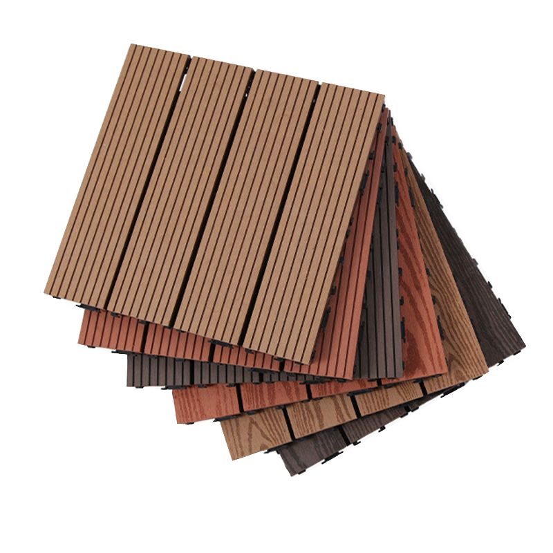Frendorf | 12" X 12" PVC 6-Slat Quadrat Patio Fliesen Schnappfit Installation Außenbodenfliesen