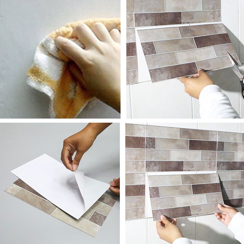 Frendorf | Peel & Stick U-Bahnfliese Rechteck Wasserfest Kunststoff Peel & Stick Fliese für Dusche