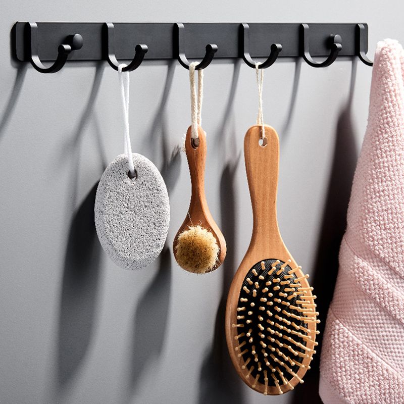 Frendorf | Modernes Badezimmer Zubehör Set Silber/Schwarz Badezimmer Accessoire Kit