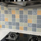 Frendorf | Grid Mosaic Peel & Stick Tile Wasserfeste Küchen Tapete