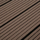Frendorf | 12" X 12" Deck/Patiobodenfliesen 4-Slat Quadrat für Außenpatiofliesen