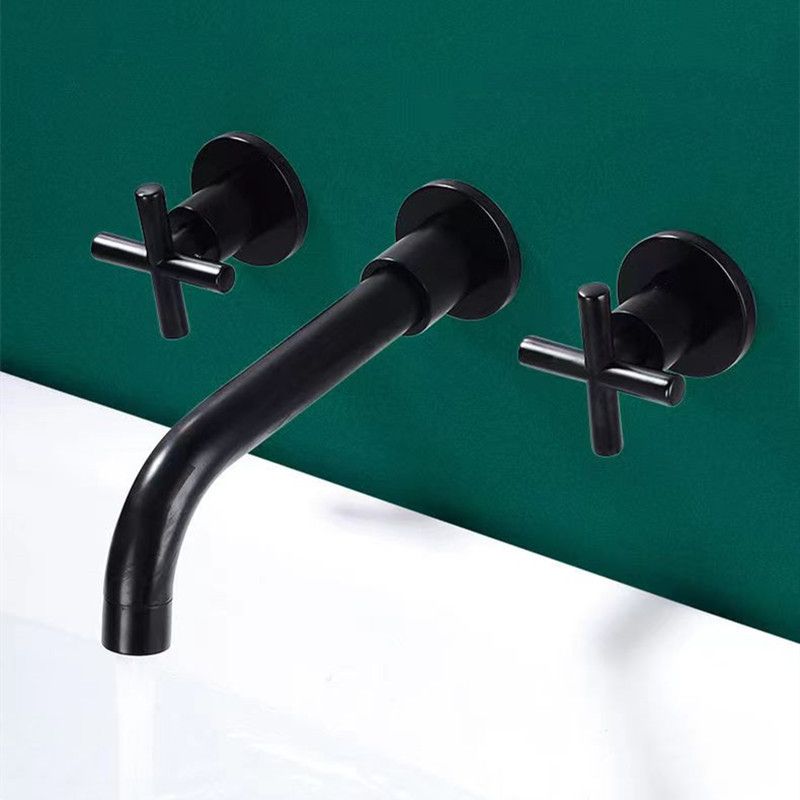 Frendorf | Moderner 1- oder 2-Hand Badezimmer Waschbecken Wasserhahn Rund Wandmontierter Badezimmer Wasserhahn.