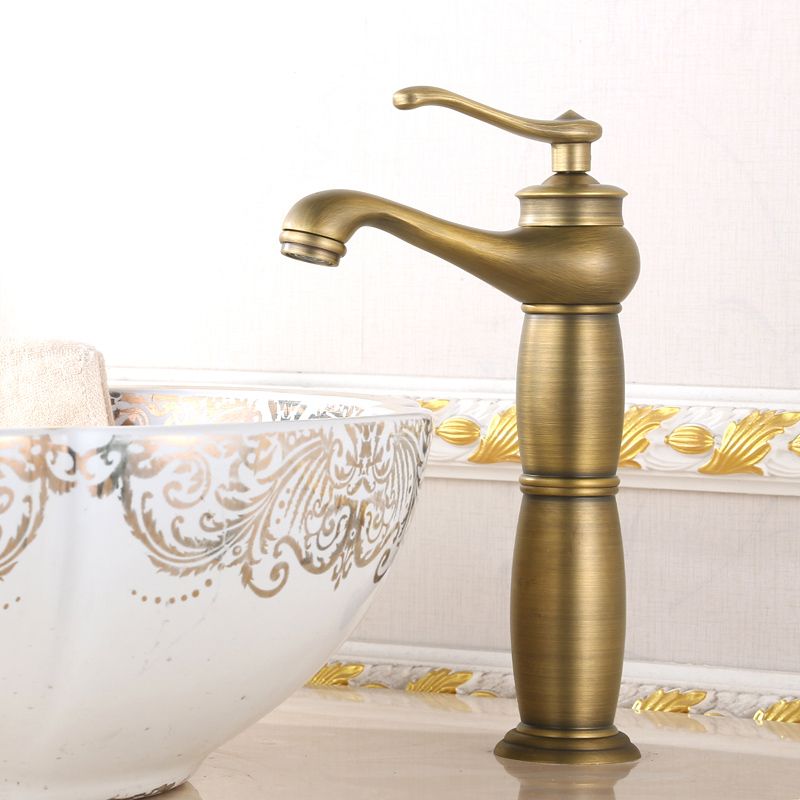 Frendorf | Landhaus Breiter Wasserhahn Waschbeckenarmatur mit Hebelgriff