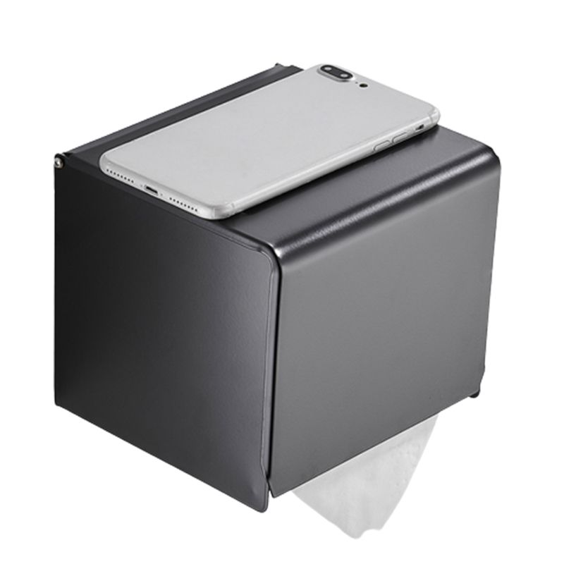 Frendorf | Modernes Badzubehör Set Schwarze Handtuchstange Papierhalter Badezimmerzubehör Kit