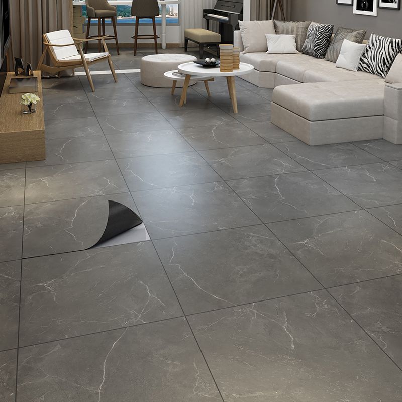 Frendorf | Peel and Stick Vinylboden Niedrigglänzender PVC-Boden mit Marmorlook