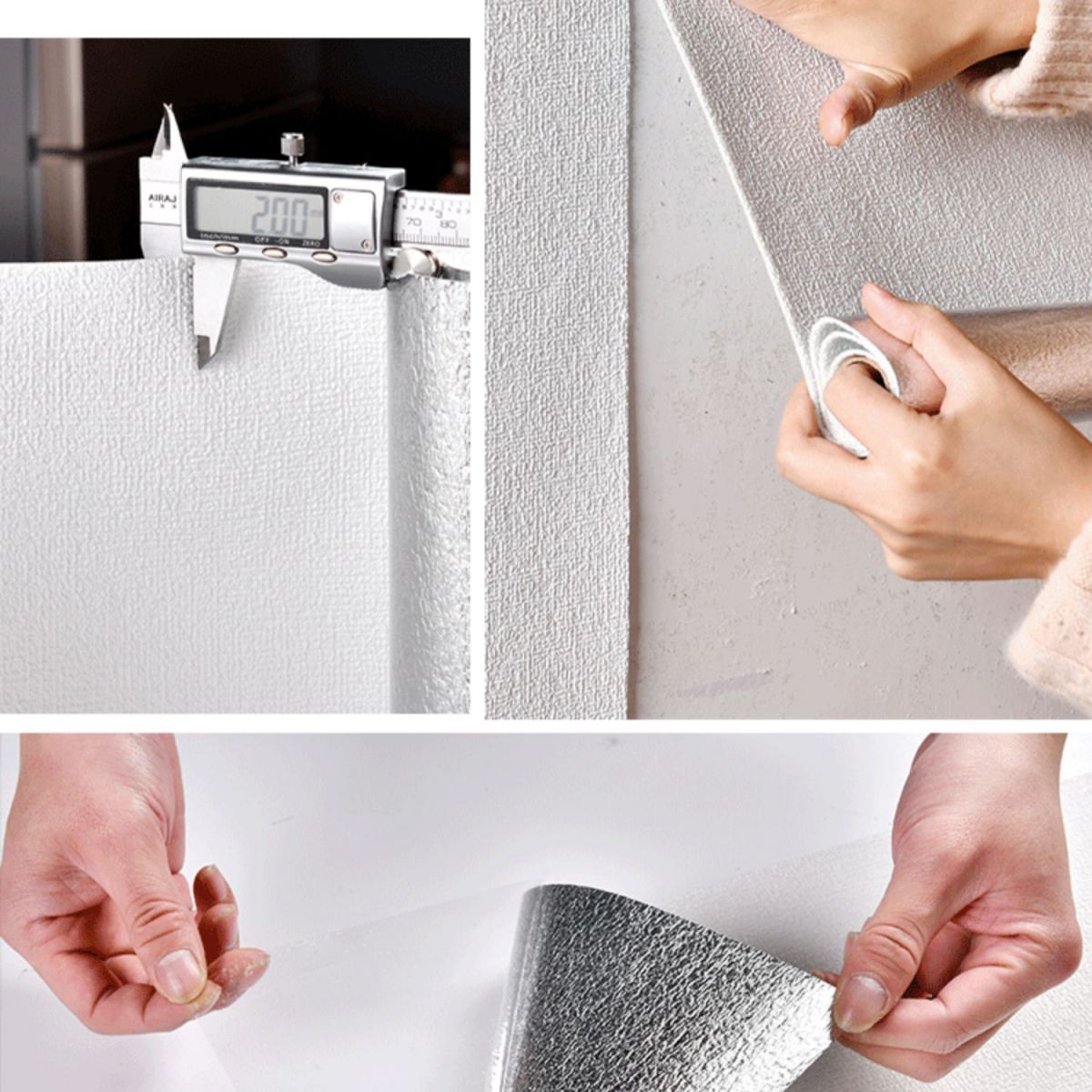 Frendorf | Modern Pearl Wainscoting Flax Wandzugangspanel Selbstklebende Wandpaneele