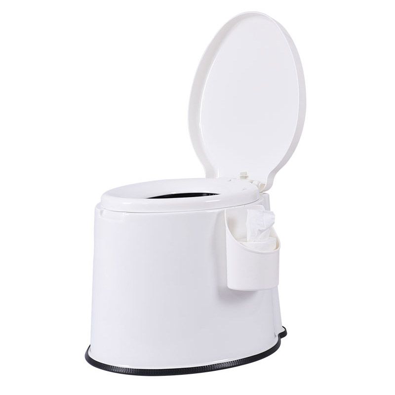 Frendorf | Moderne Kunststoff-WC-Bodenstehende Toilette mit sanftem Schließsitz für das Badezimmer