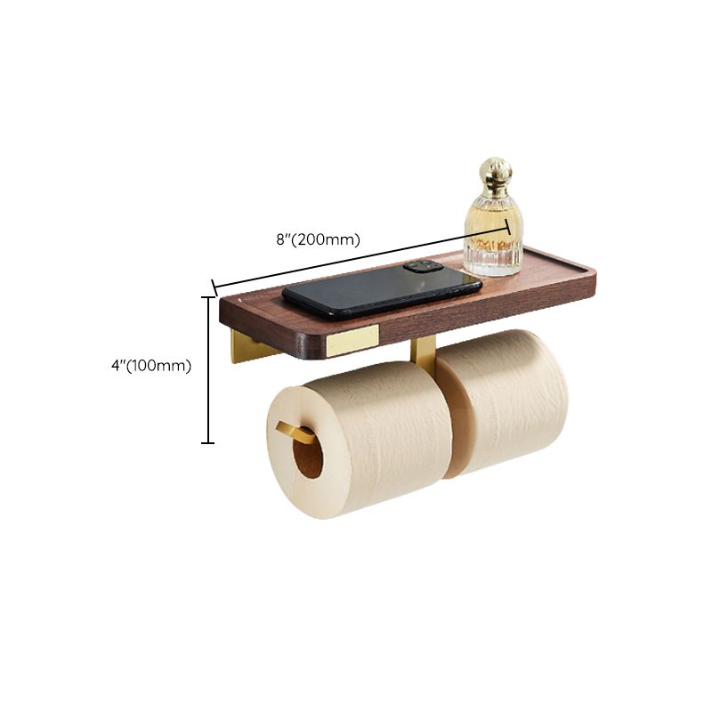 Frendorf | Holz- und Aluminium-Badehardware-Set Goldenes Badezimmerzubehör-Set