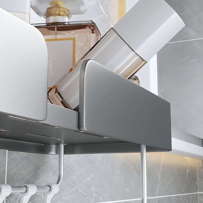 Frendorf | 3-teiliges modernes Badezimmer-Hardware-Set Aluminium Badregal in Grau