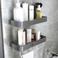 Frendorf | 3-teiliges modernes Badezimmer-Hardware-Set Aluminium Badregal in Grau