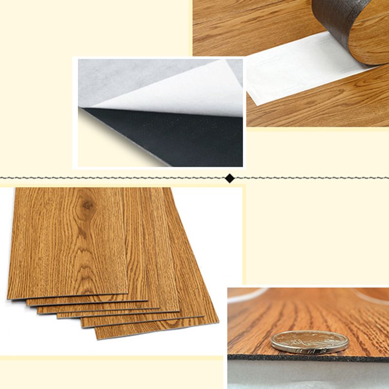 Frendorf | Rechteck PVC Bodenbelag Peel and Stick Glatt Holzlook Vinylboden