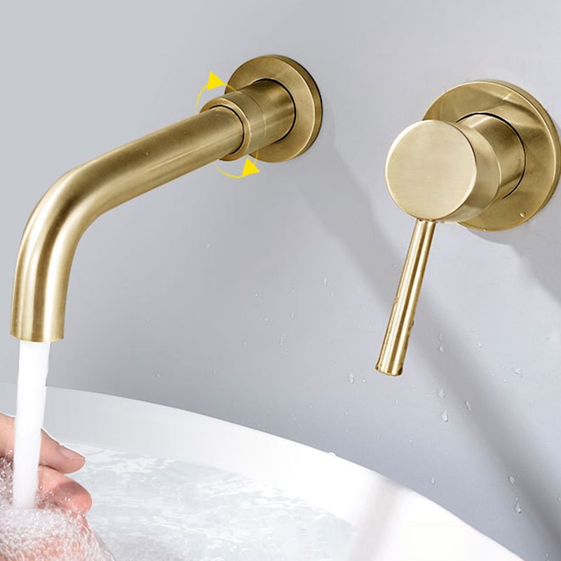Frendorf | Industrieller Badezimmer Wasserhahn Messing Hebelgriffe 2-Loch Wasserhähne Wandmontierter Wasserhahn