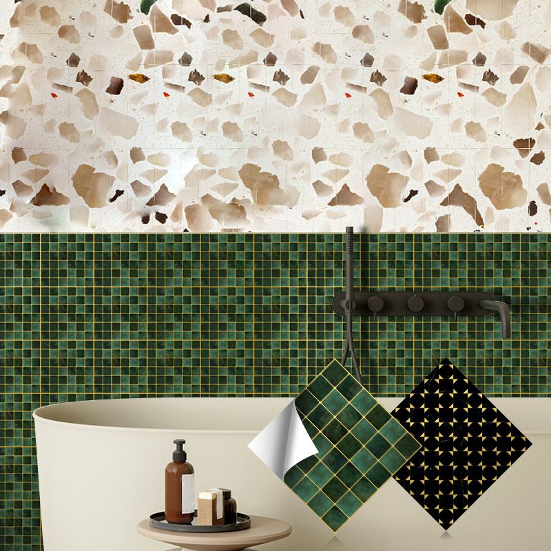 Frendorf | Peel & Stick Mosaikfliese Quadrat Kunststoff Fleckenresistente Fliese - Peel & Stick für Dusche