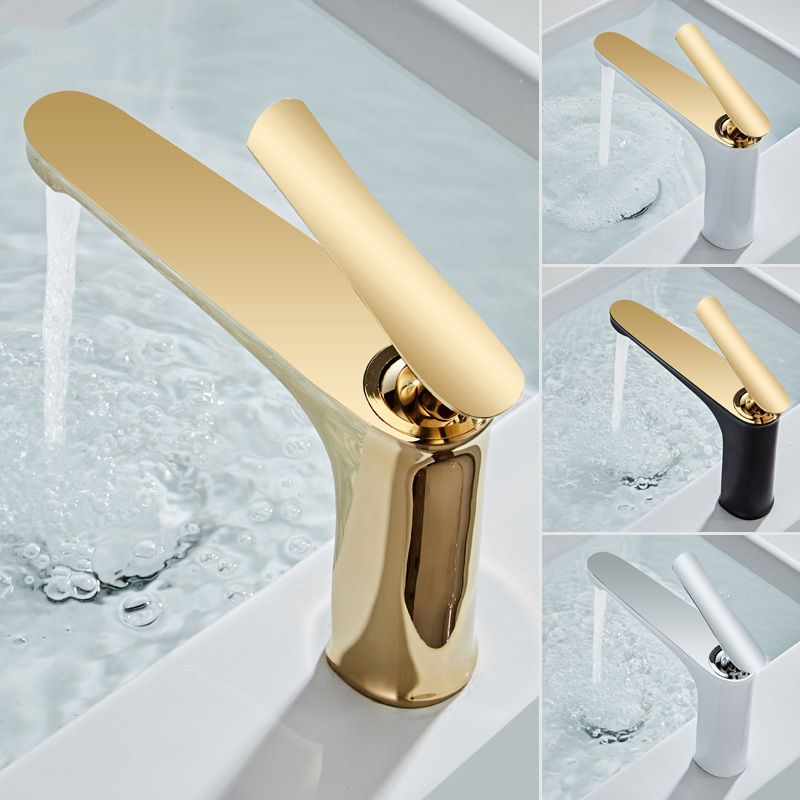 Frendorf | Luxus 1 Griff Waschbecken Badezimmer Wasserhahn Rund Messing Waschbecken Wasserhahn mit Wasserschlauch