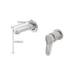 Frendorf | Wandmontierter Wasserhahn Messinghebelgriff Badezimmer Wasserhahn Handbrause