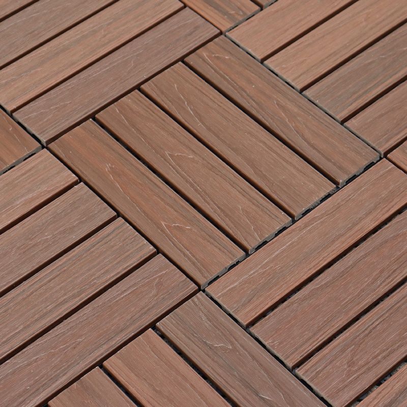 Frendorf | 12" X 12" 4-Slat Quadrat PVC Bodenfliesen Snap-Fit Installation Bodenplattenfliesen