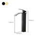 Frendorf | Moderner Wasserfallauslauf Waschbeckenarmatur mit LED Messing Waschbeckenarmatur