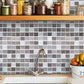 Frendorf | Kunststoff Peel & Stick Mosaikfliese Wasserdichte Peel & Stick Mosaikfliese mit quadratischer Form