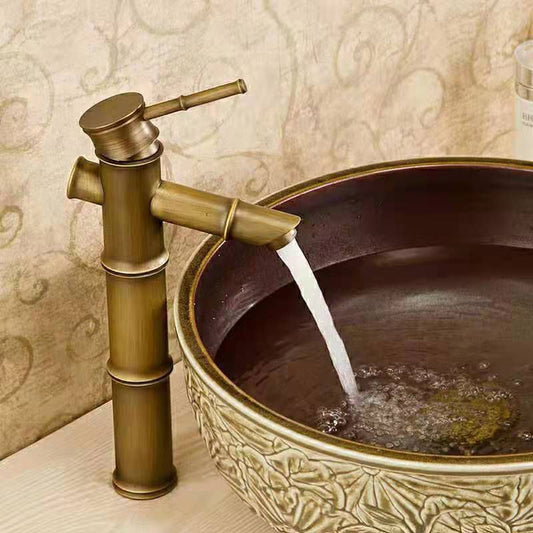 Frendorf | Rundes Einhand-Wasserhahn Landhausstil Waschbeckenarmatur