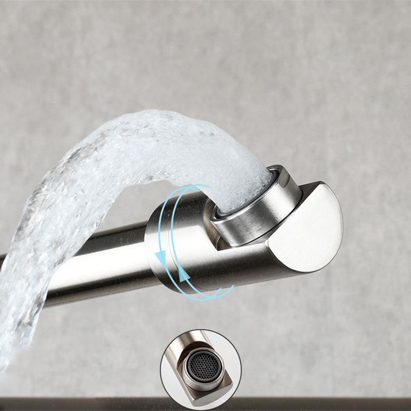 Frendorf | Moderner Pull-down Wasserhahn Einhand Wandmontierter Topf-Füller Niedrigprofil 1-Halter Füller