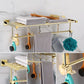 Frendorf | Gold Modernes Badezimmer-Set, Poliertes Gold, 4 Teile, Handtuchhalter, Papierhalter