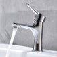Frendorf | Basic Metall Waschbecken Wasserhahn Silber Badezimmer Wasserhahn mit Hebelgriff