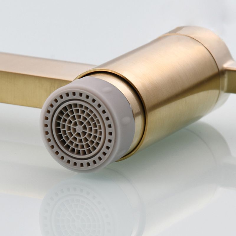 Frendorf | 1-Handgriff gebürstetes Nickel weit verbreiteter Wasserhahn 1 Loch wandmontierter Badezimmer Wasserhahn mit Messing