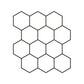Frendorf | Peel and Stick Fliesen Hexagonale Kunststoff Wasserdichte Peel & Stick Fliese für Dusche 2-Pack