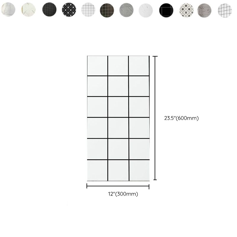 Frendorf | Kunststoff Peel and Stick Wandfliesen Einzelfliese Tapete mit rechteckiger Form
