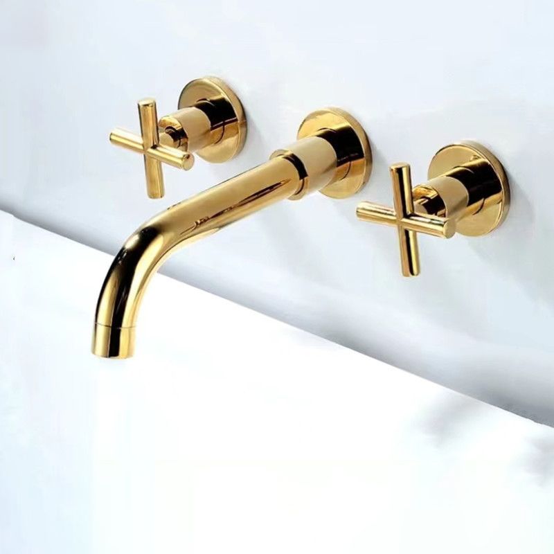 Frendorf | Moderner 1- oder 2-Hand Badezimmer Waschbecken Wasserhahn Rund Wandmontierter Badezimmer Wasserhahn.