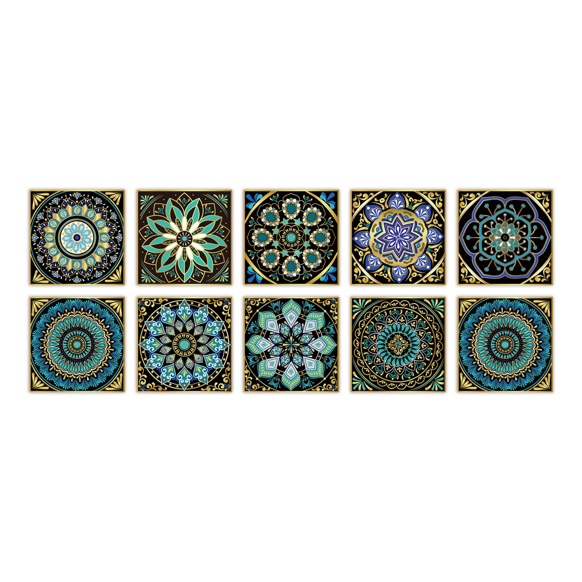Frendorf | PVC Peel & Stick Mosaikfliese Quadrat Mosaikfliesen Tapete mit wasserdicht