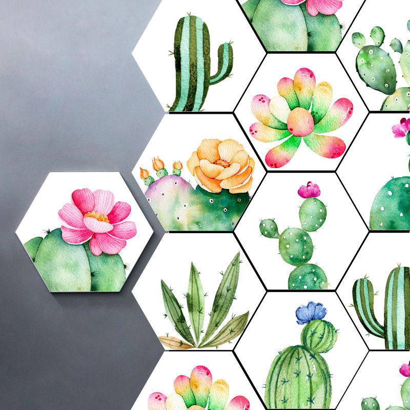 Frendorf | Plastik-Mosaikfliesen-Tapete hexagonal zum Aufkleben und Entfernen Rückwandfliese
