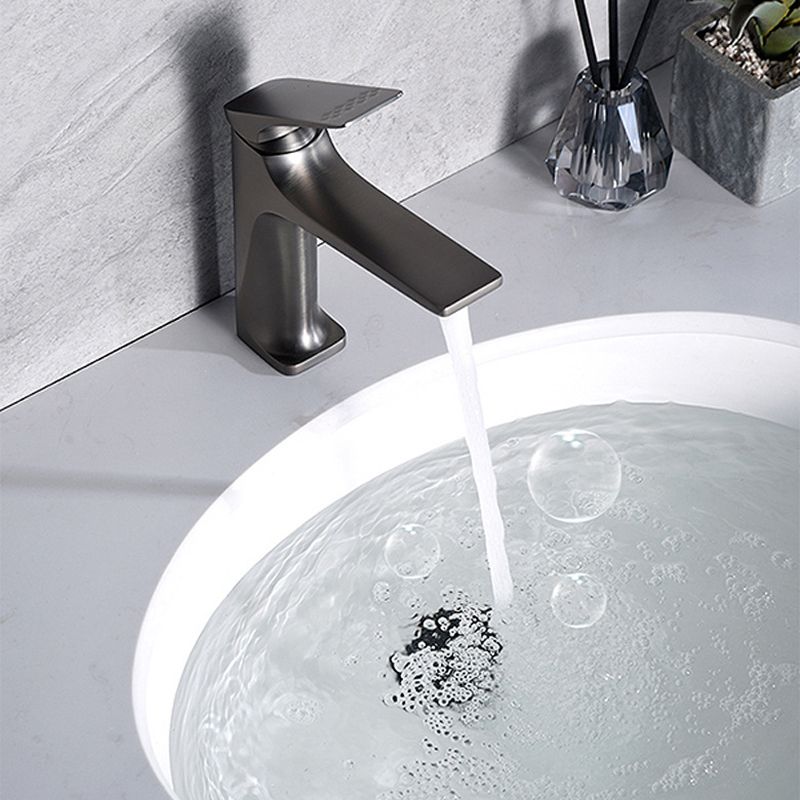 Frendorf | Moderner Badezimmer Wasserhahn Messing Tiefer Bogen Hebelgriff mit Wasserhahn Schlauch