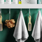 Frendorf | 2-teiliges modernes Badezimmer-Accessoire-Set Weiß rechteckiges Badregal
