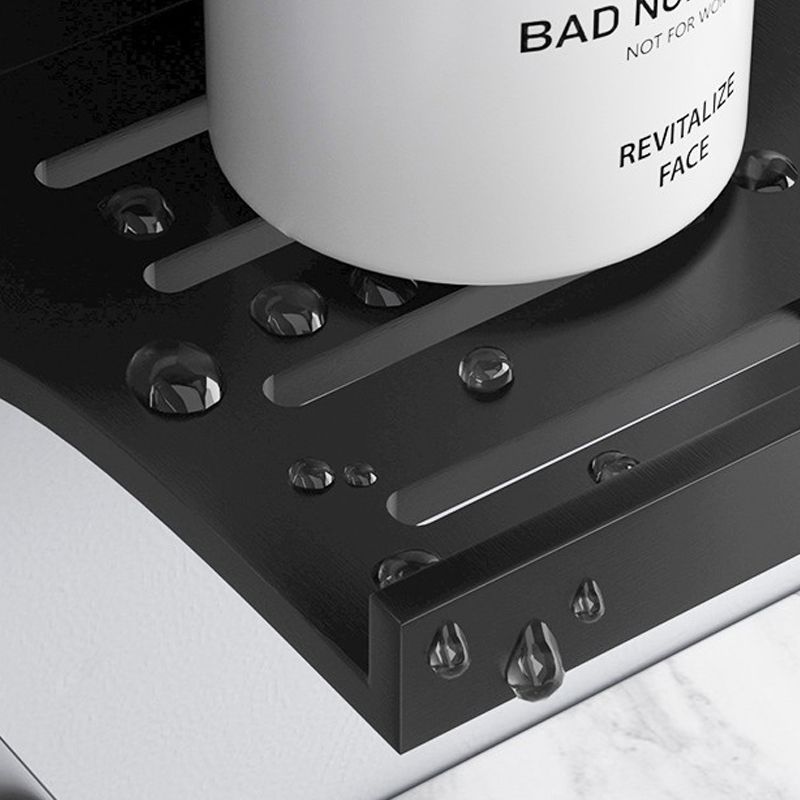 Frendorf | 2-teiliges modernes Badezimmer-Hardware-Set Badregal aus Aluminium