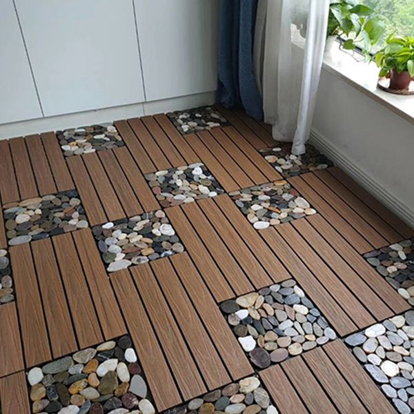 Frendorf | Moderne Bodenplatten Outdoor Wasserfest Rechteckige Holzterrassendielen