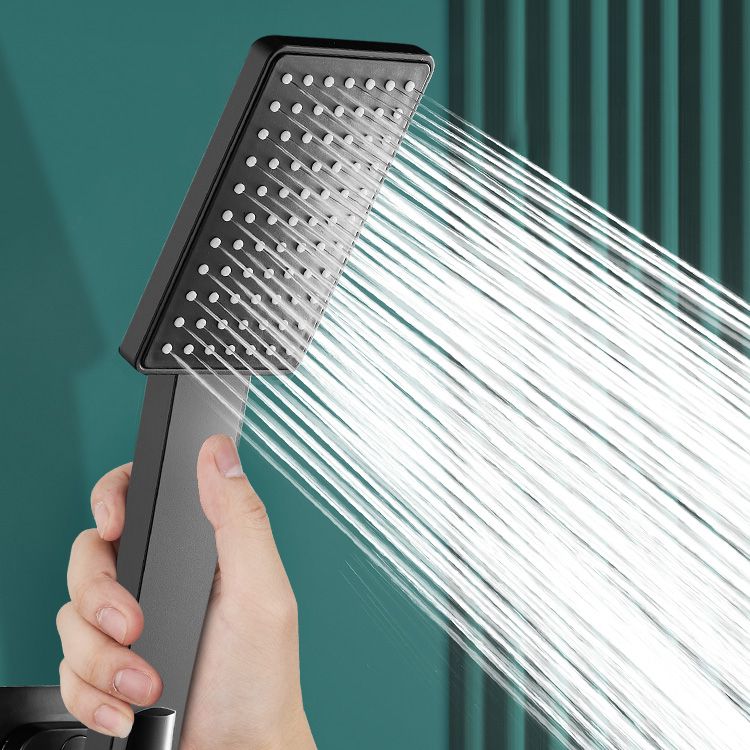 Frendorf | Zeitgenössischer Handheld Supercharged Duschkopf Quadrat Turbo Sprühkopf