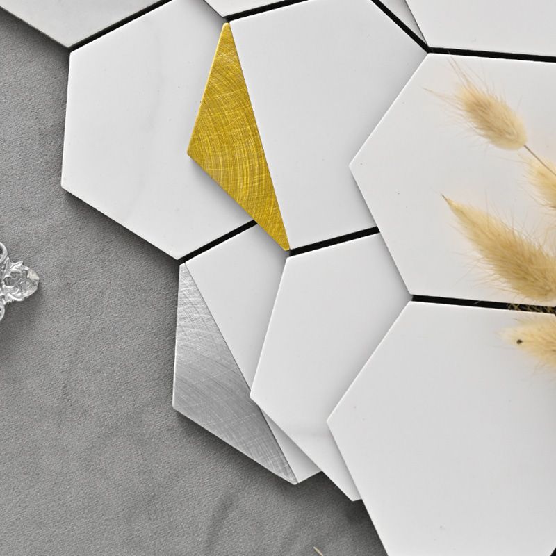 Frendorf | Hexagonale Moderne Peel and Stick Fliesen Mosaikfliesen Peel and Stick Rückwände